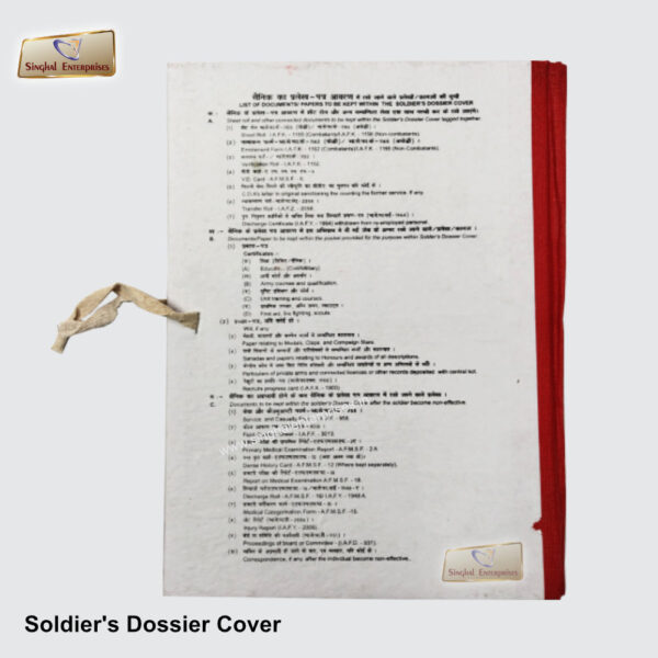 Soldier's Dossier Cover