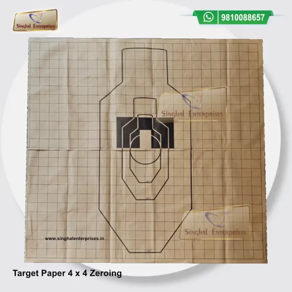 Target Paper 4 x 4 Zeroing - Army Stores